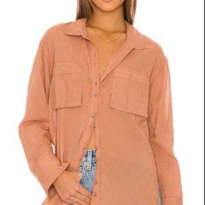 𝅺NWT Free People Sheer Luck Shirt Size XS